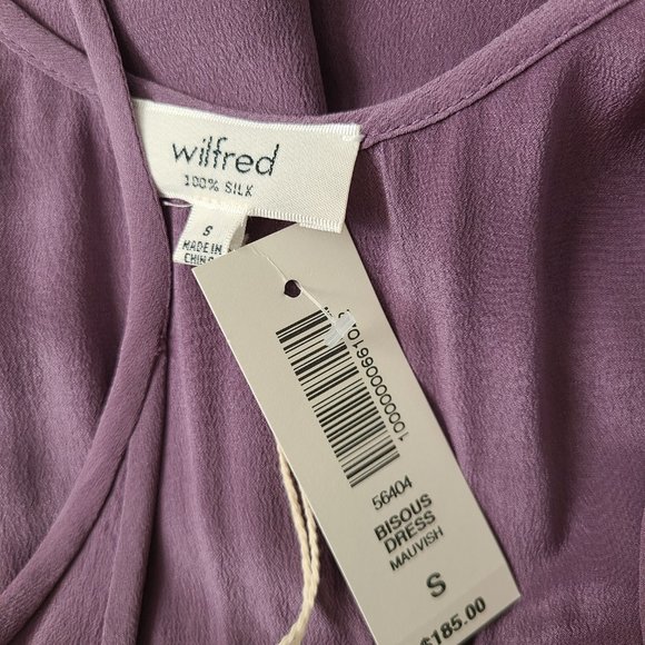 SOLD-Aritzia Wilfred Bisous Silk Dress - Picture 3 of 6
